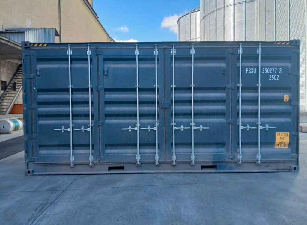 20-Fuß-High-Cube-Container mit offener Seite – Neuwertig – Voller seitlicher Zugang
