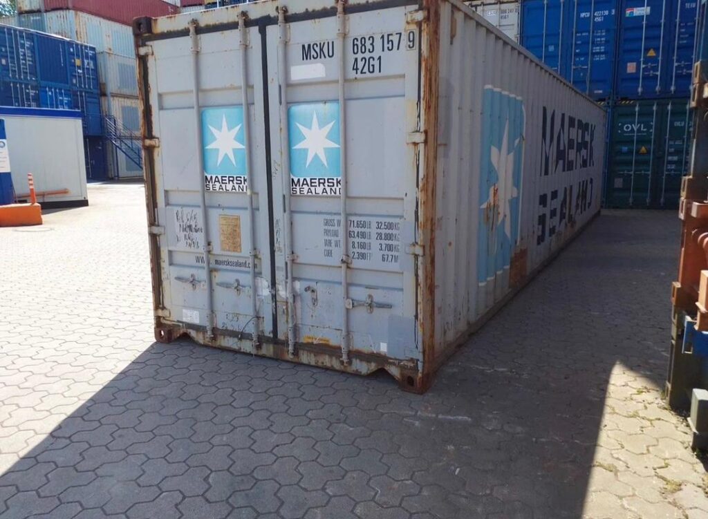 40 Fuß trockener Standardcontainer – gebrauchter CWO – ideal für Lagerung und Baustelle