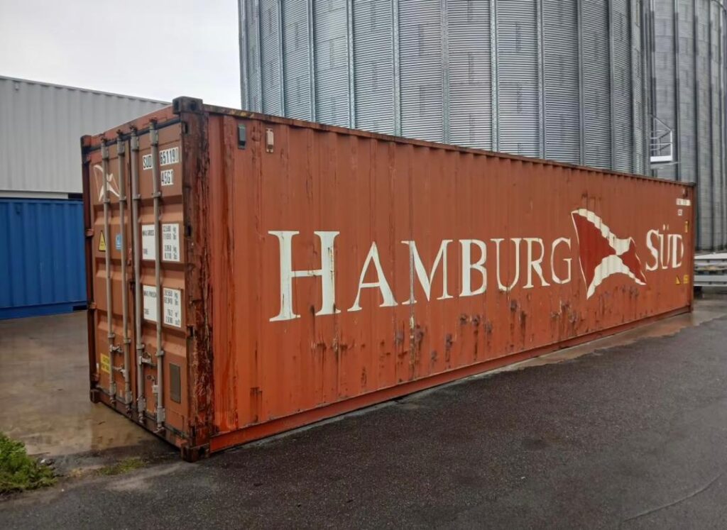 40-Fuß-High-Cube-Container – gebraucht, wasserdicht – ideal für große Lagerflächen und Baustellen